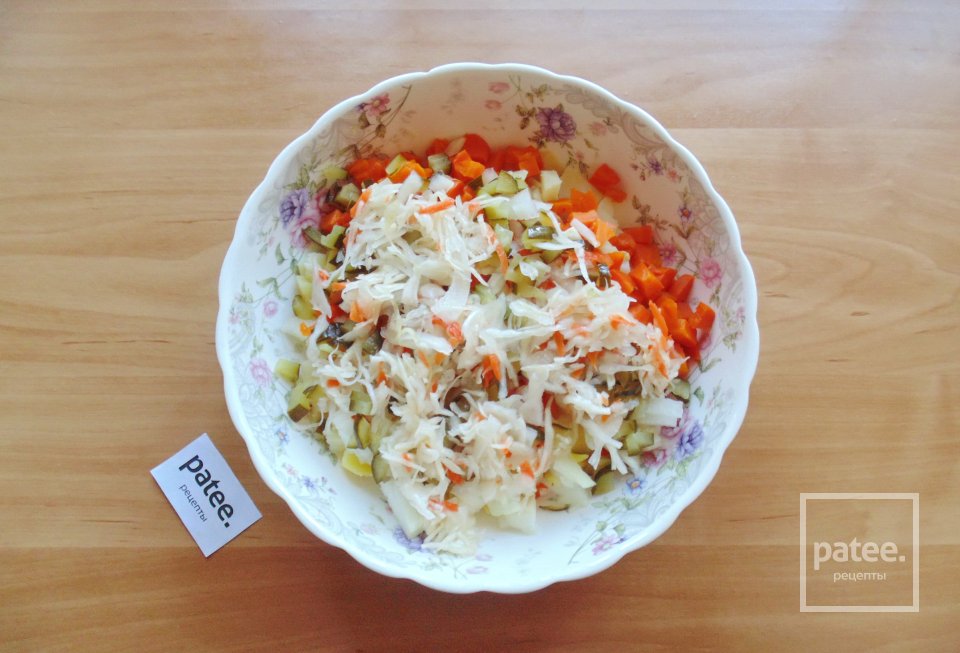 Винегрет с яблоком - Шаг 6