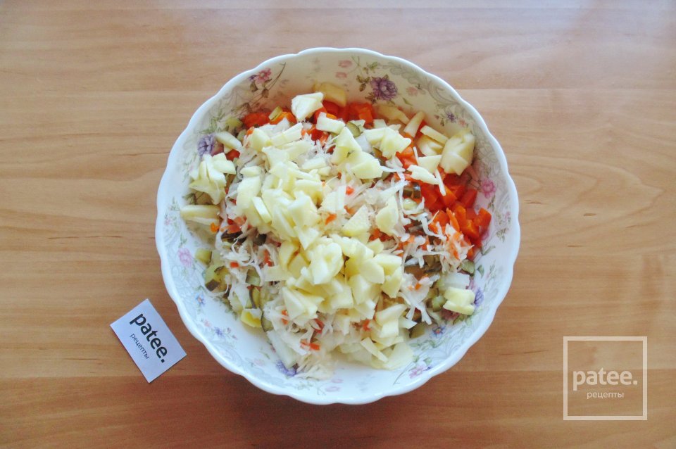 Винегрет с яблоком - Шаг 7