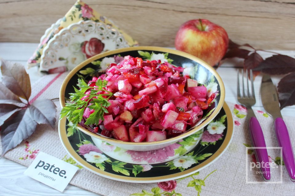 Винегрет с яблоком - Шаг 10