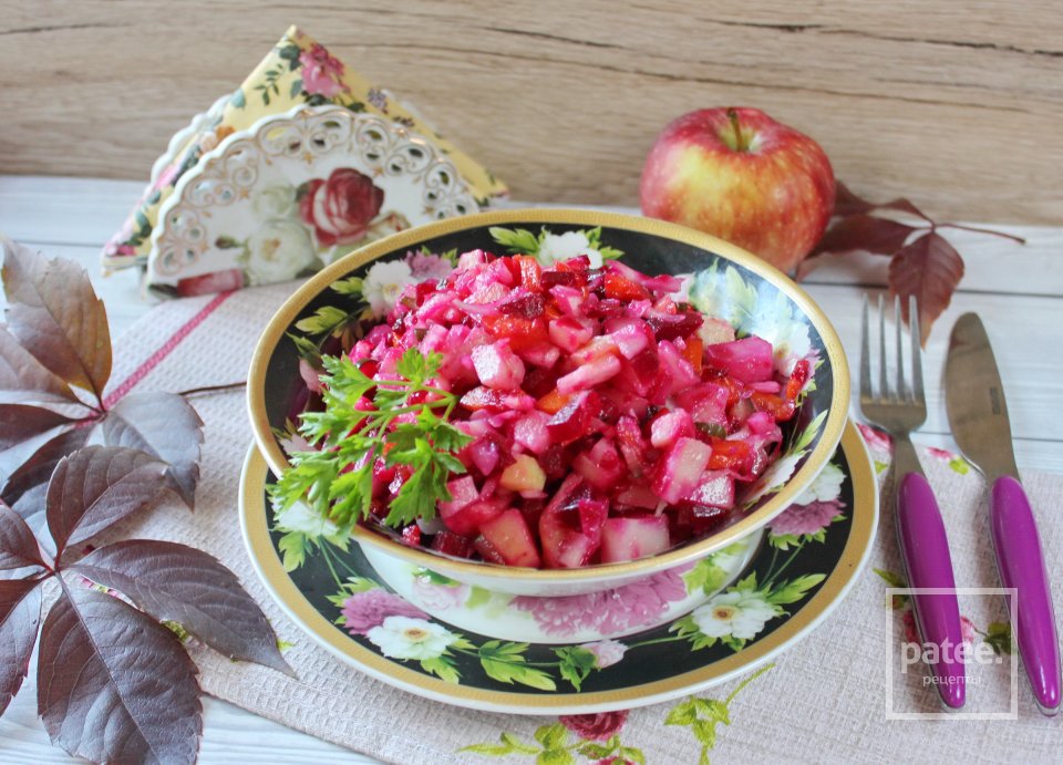 Винегрет с яблоком - Шаг 11