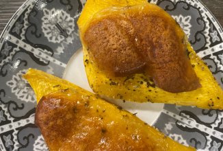 Тыква, запечённый с сулугуни