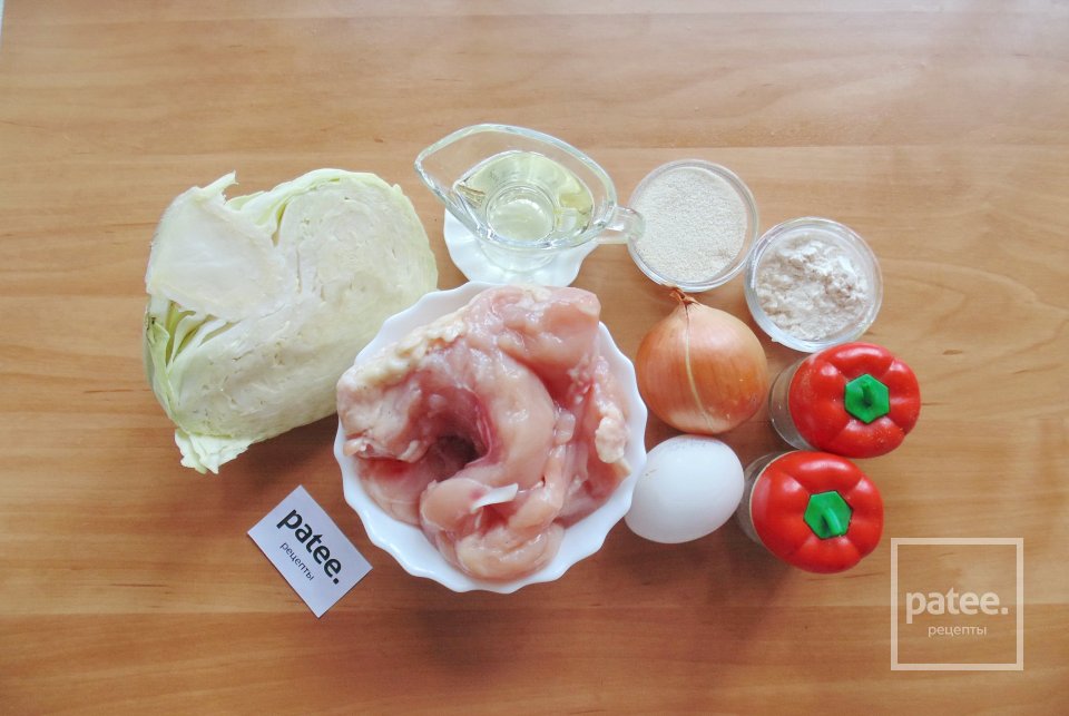 Котлеты с капустой и манкой - Шаг 1