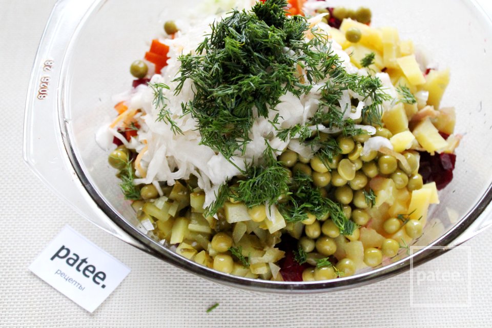 Винегрет с авокадо - Шаг 12