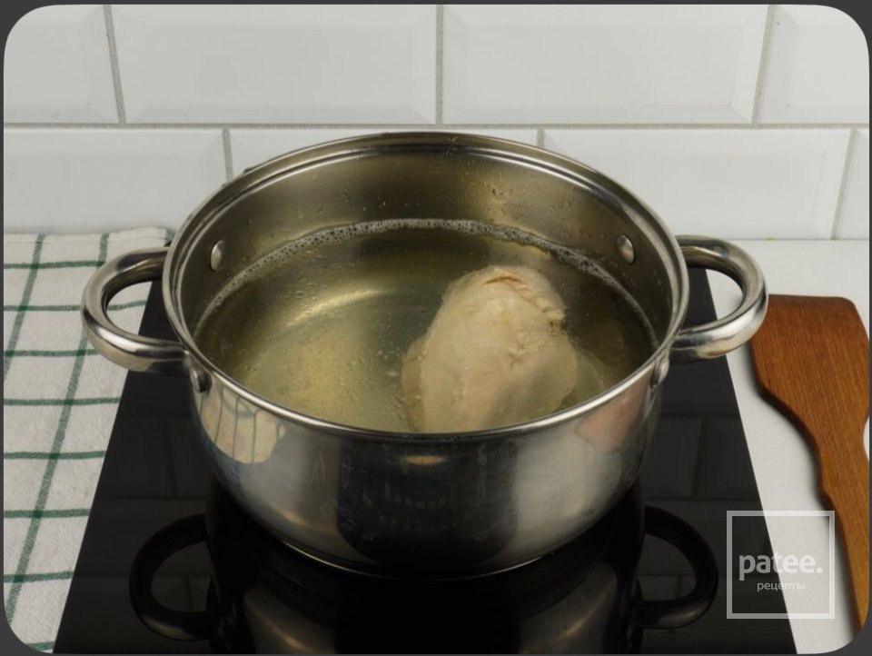 Куриный суп с рисом и томатной пастой 🍲 - Шаг 7