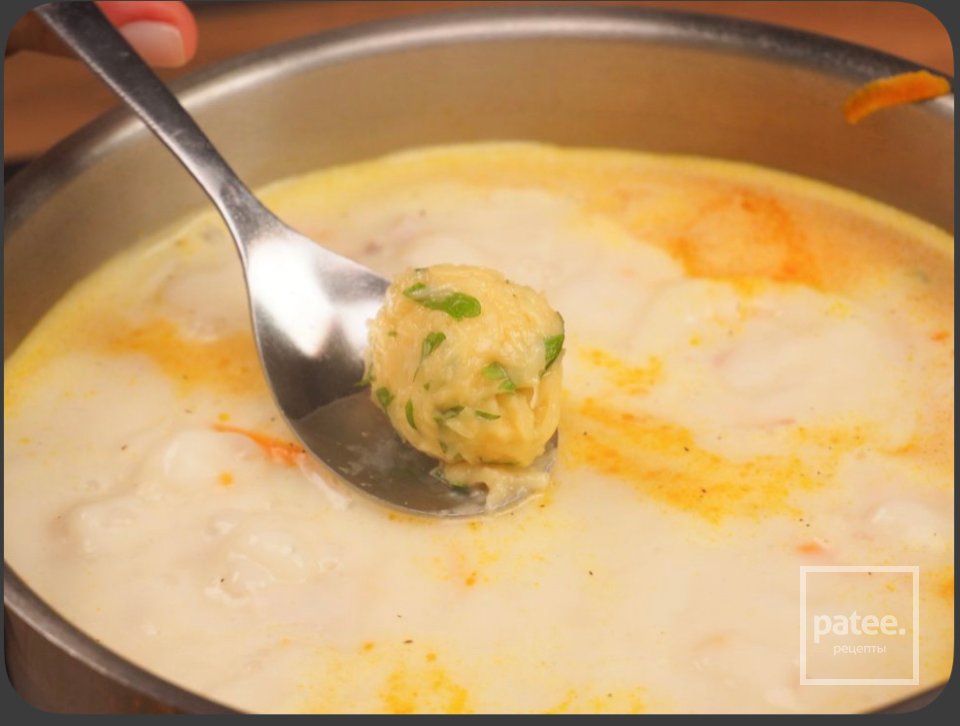 Куриный суп с сырными шариками 🍲 - Шаг 3
