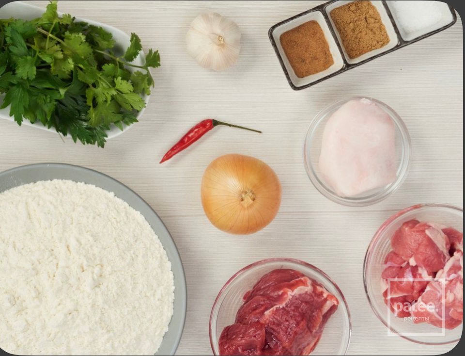 Хинкали с бульоном 🥟 - Шаг 1