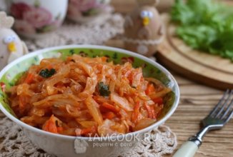 Тушеная капуста как в детском садике 🥬