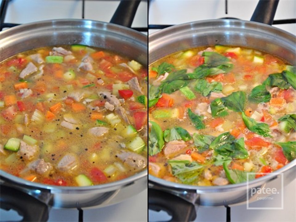 Диетический суп-гуляш с овощами и индейкой 🍲 - Шаг 5