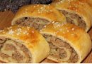 Картофельный рулет с мясным фаршем