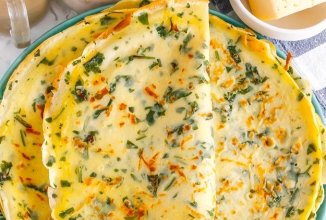 Блины с сыром и зеленью 🥞