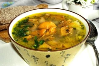 Суп с лисичками 🍲