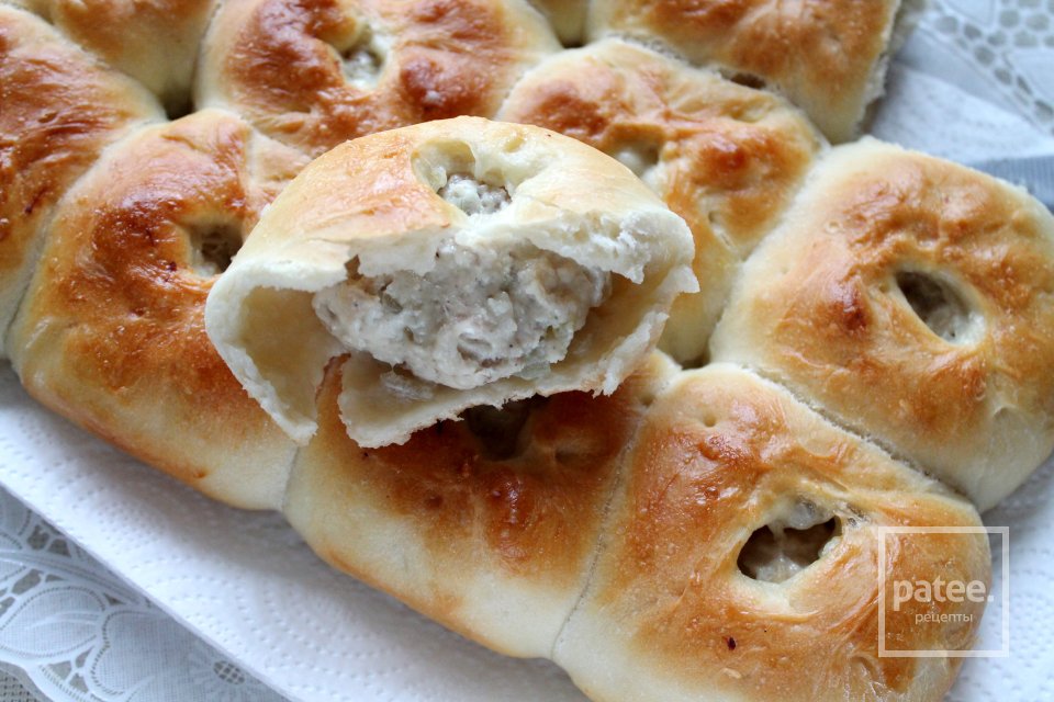 Беляши с куриным фаршем в духовке - Шаг 15