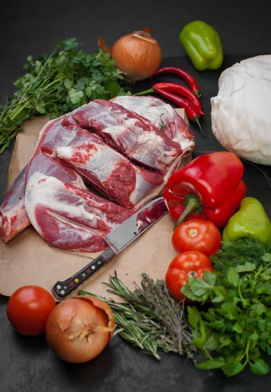 Бараньи ребрышки с луком 🥩 - Шаг 1