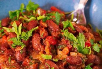 Тушеная фасоль с овощами 👍🏼