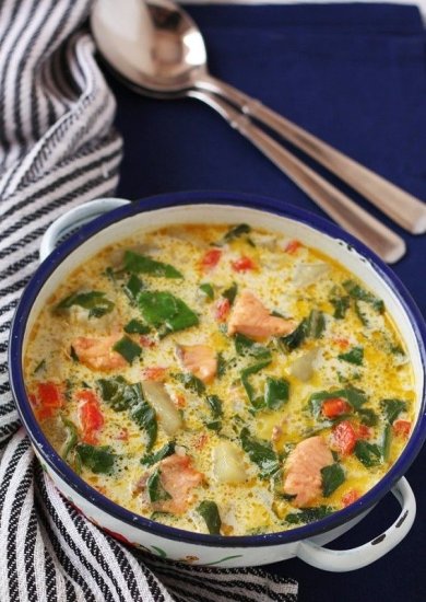 Сырный суп с фасолью и шпинатом 🍲 - Шаг 1