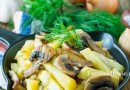 Жареная картошка с грибами 🥔