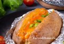 Картофель запечённый с сырной начинкой 🥔