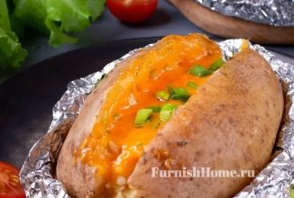 Картофель запечённый с сырной начинкой 🥔