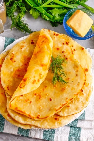 Сырные лепёшки за 15 минут🫓 - Шаг 10