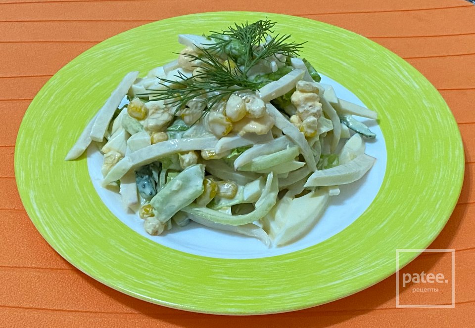 Салат с кальмаром - Шаг 6