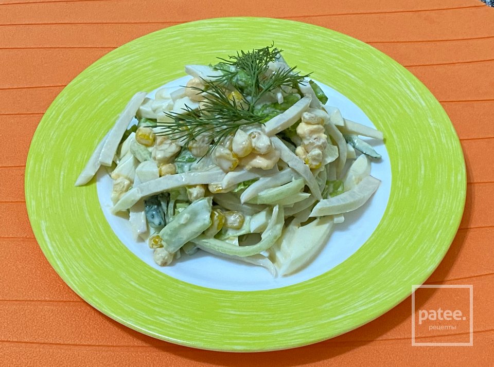 Салат с кальмаром - Шаг 7