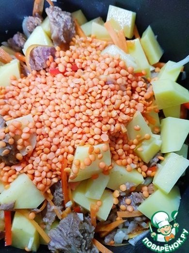 Чечевичный суп с капустой 🍲 - Шаг 4