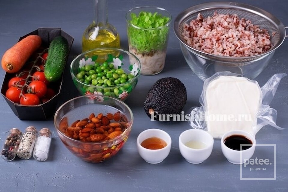 Поке с жареным сыром 🥗 - Шаг 1