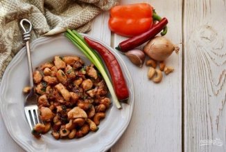 Куриная грудка с овощами и кешью 🍗