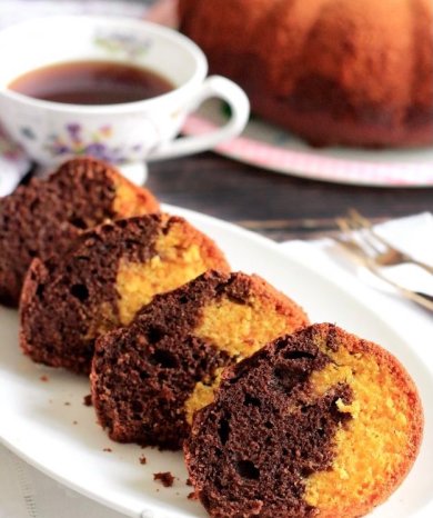 Тыквенно-шоколадный кекс 🧁 - Шаг 10