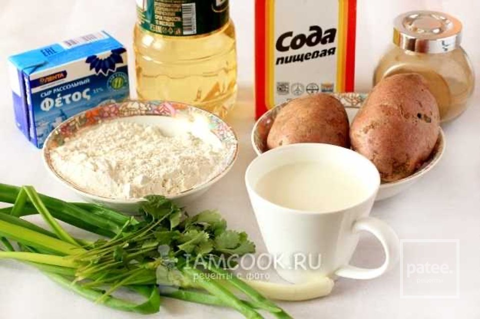 Пиде с картофелем и зеленью 👍🏼 - Шаг 2
