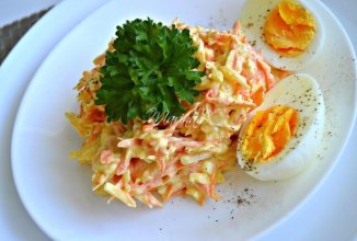 Салат с морковью и сыром 🥗