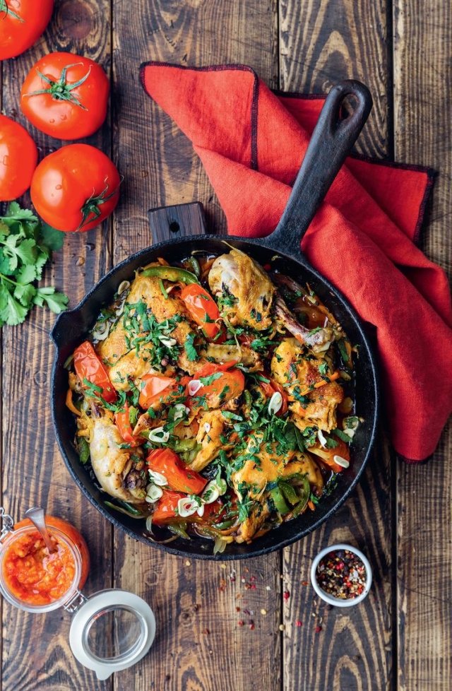 Курица на сковороде по-абхазски 🍗