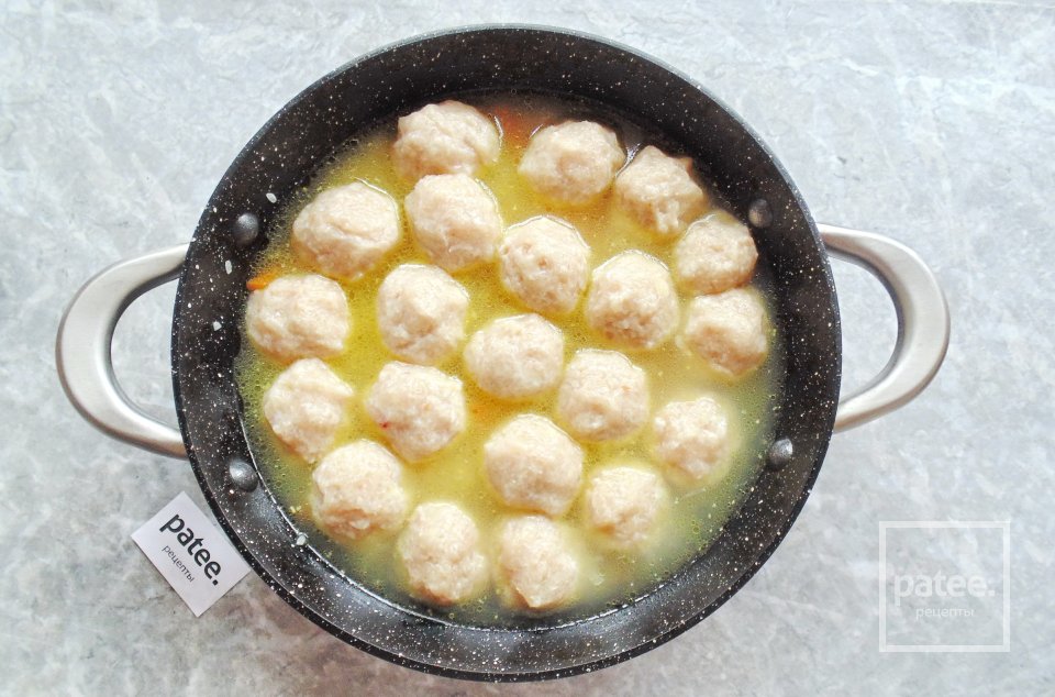 Рис с куриными фрикадельками - Шаг 10