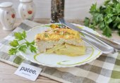 Запеканка из картофеля и куриного фарша