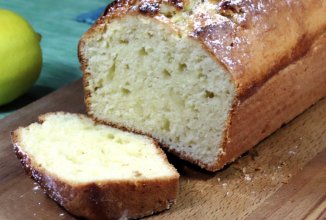 Лимонный кекс с творогом