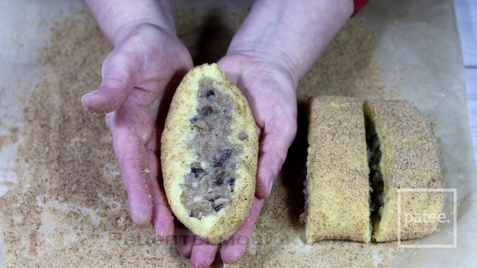 Картофельные лодочки с курицей и грибами - Шаг 13