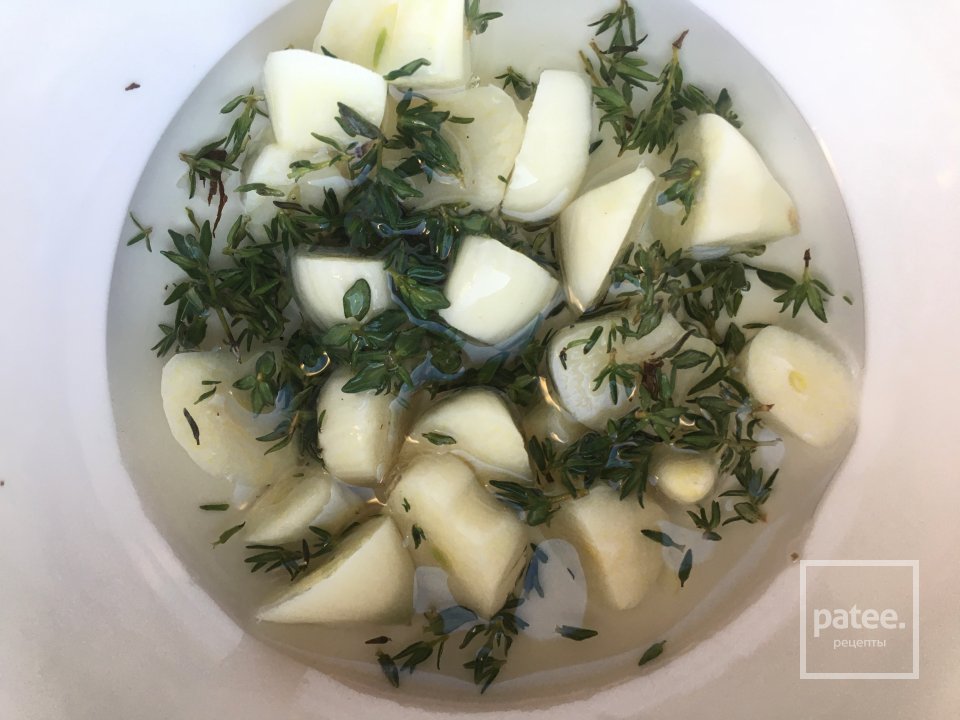 Рыбка на подушке из болгарских перцев. - Шаг 1