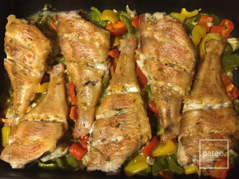 Рыбка на подушке из болгарских перцев. - Шаг 6