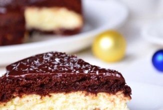 Шоколадный торт с творогом и кокосом 🍰