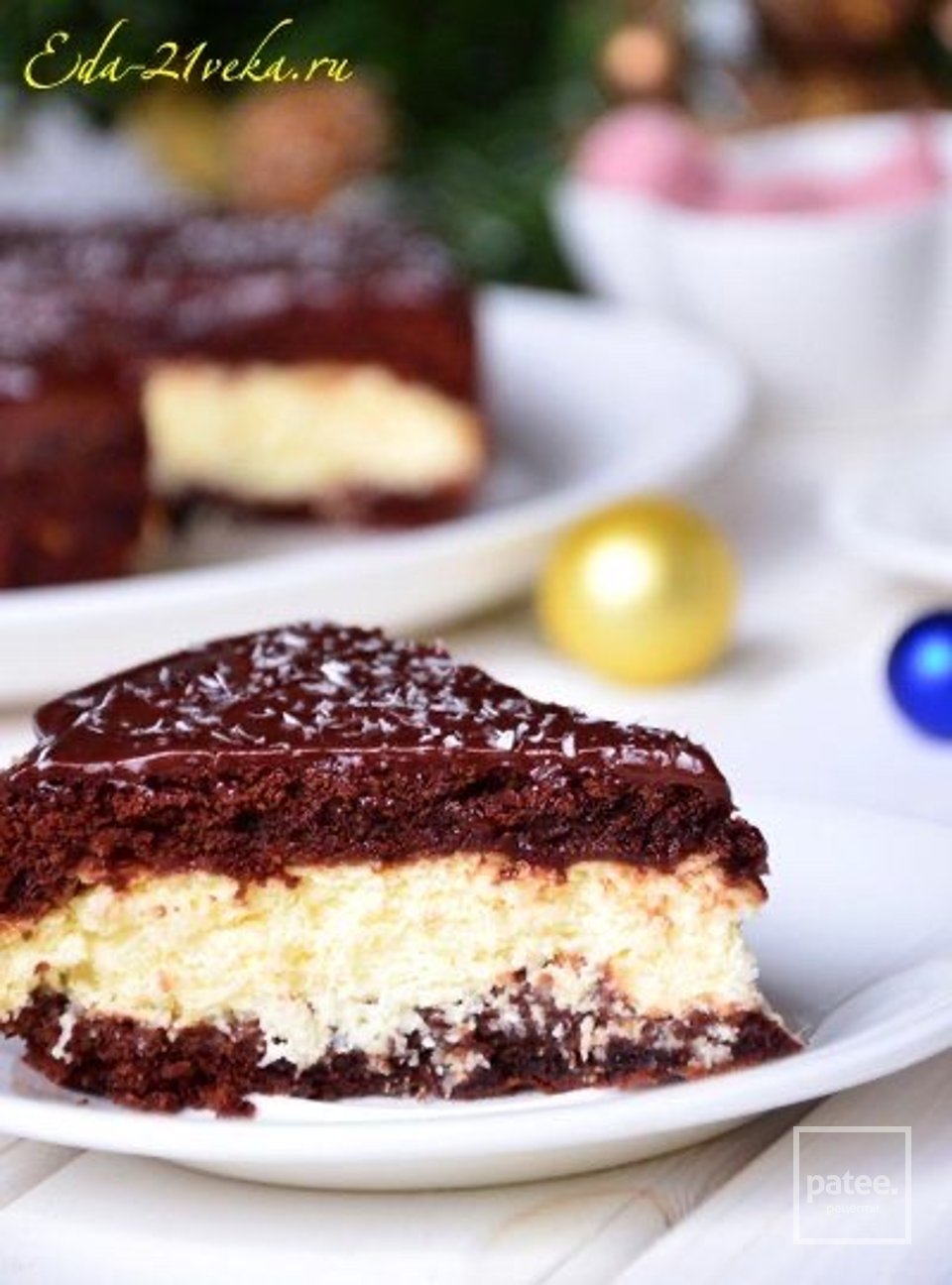 Шоколадный торт с творогом и кокосом 🍰 - Шаг 1