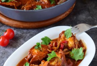 Скумбрия в томате с овощами 🐠