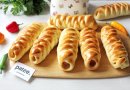 Сосиски в тесте косичкой