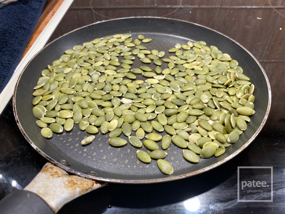 Тыквенный суп-пюре с имбирем, беконом и креветками - Шаг 14