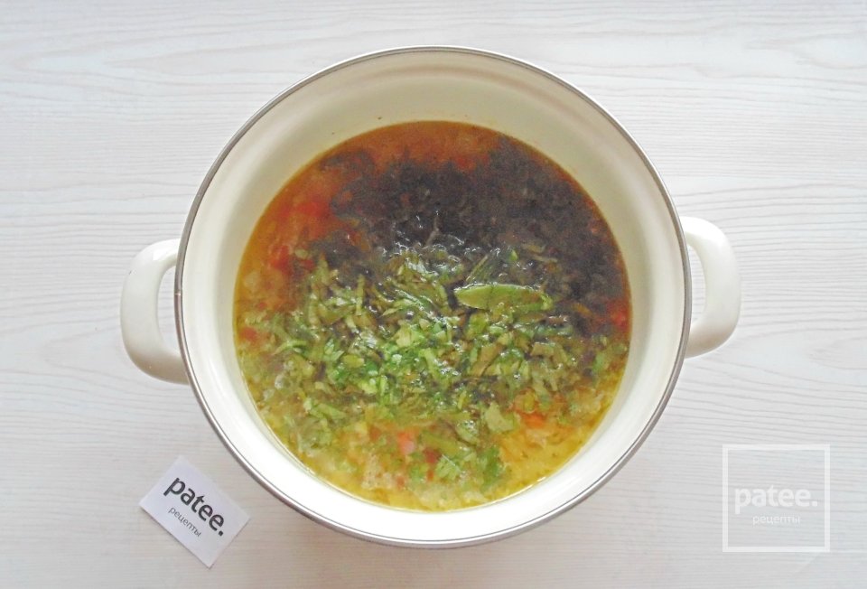 Суп из щавеля с плавленым сыром - Шаг 7