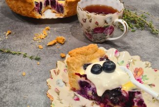 Пирог с голубикой