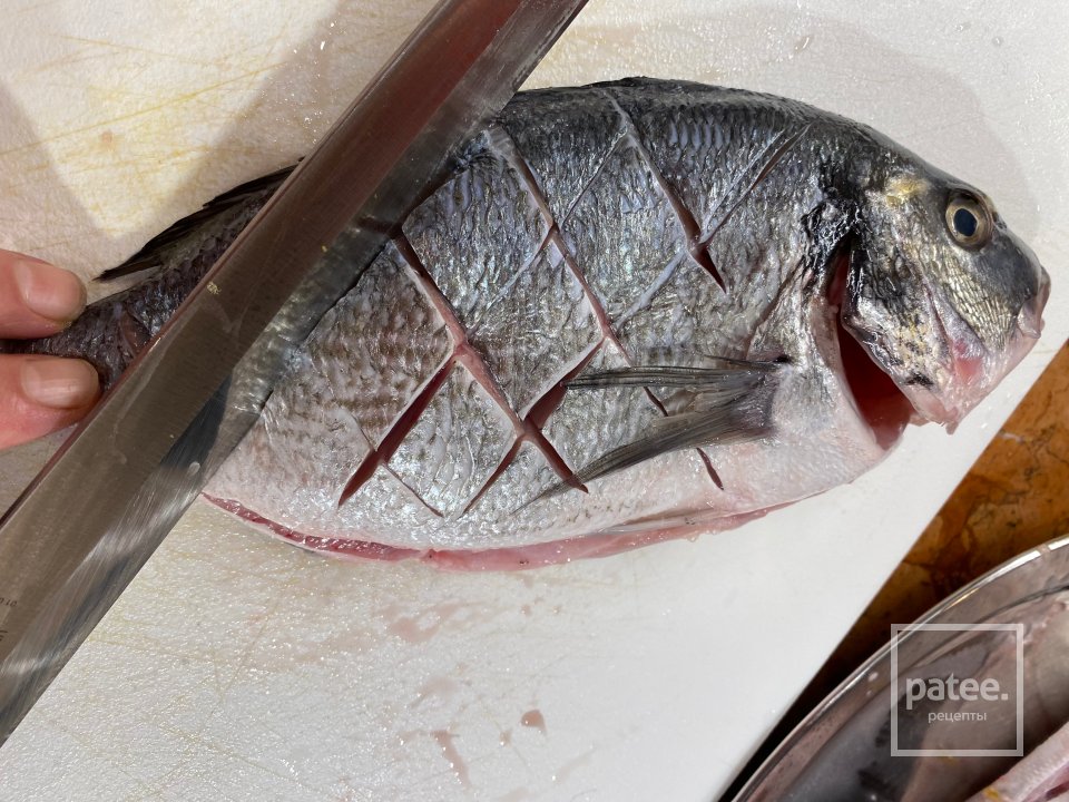 Распластанная Дорада с рисом и вермишелью - Шаг 3