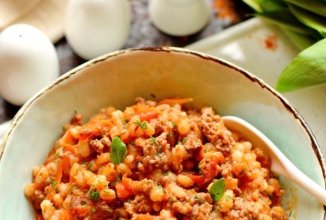 Перловая каша с фаршем в томате 🥣