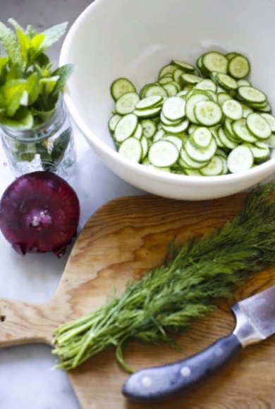 Турецкий огуречный салат 🥗 - Шаг 1