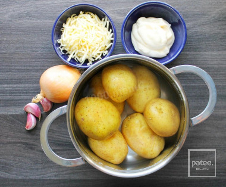 Картошка в духовке с сыром и майонезом🥔 - Шаг 2