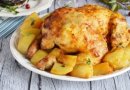 Курица целиком с картошкой в духовке 🍗